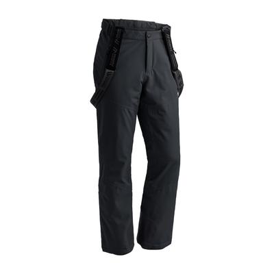 Skihose MAIER SPORTS "Anton 2.1", Herren, Gr. 30, Kurzgrößen, schwarz, 100% Polyester, Hosen Skihose, Herren Schneehose mit Hosenträgern, wind/wasserdicht, Regular Fit