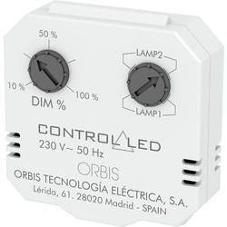 ORBIS Zeitschalttechnik OB200010 Unterputz Dimmer Geeignet für Leuchtmittel: Glühlampe, Energiesparlampe, Halogenlampe, LED-Lampe Weiß