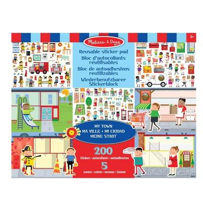 Wiederverwendbares Stickerbuch Meine Stadt