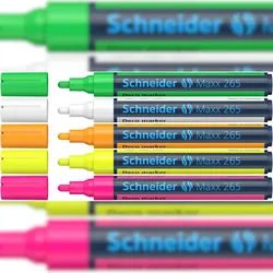 Schneider Kreidemarker Maxx 265 Karton Box sortiert, 5 Stück