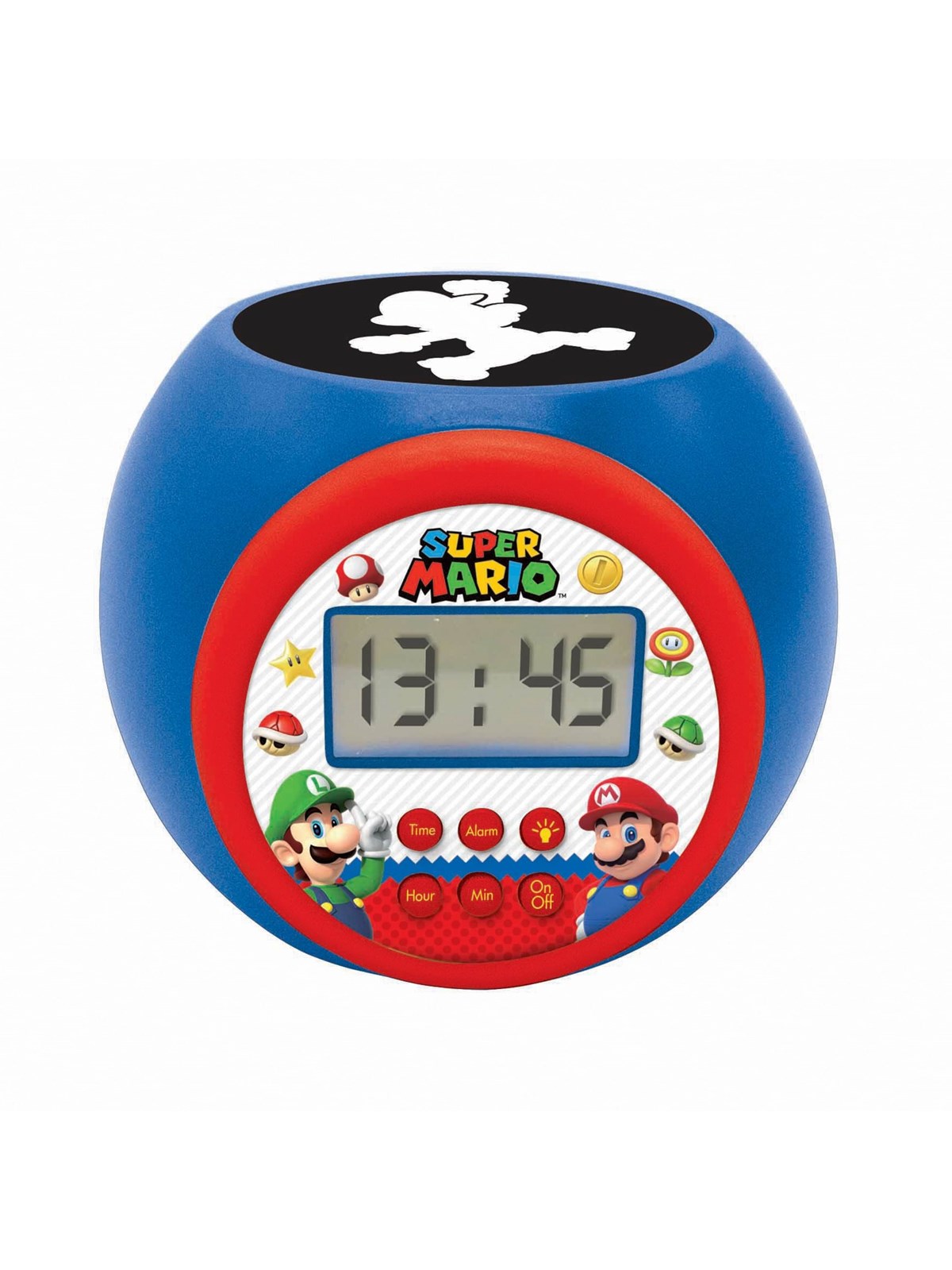 Mario Super Projector Alarm Clock with Timer