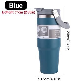 ModernMart 30oz Vacuum Insulated Cup Double Layer Stainless Steel Water Bottle For Hot & Cold Drinks blue