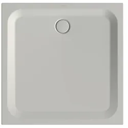 Bette quadrat Duschwanne „BetteUltra“ 1100 × 1100 mm ohne Oberflächenbeschichtung, ohne Oberflächenveredelung, ohne Wannenträger, in Silver
