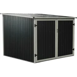 Westmann Metall Fahrradgarage, Gartenbox, Aufbewahrungsbox,anthrazit,203 x 200 x 158 cm (B x L x H)