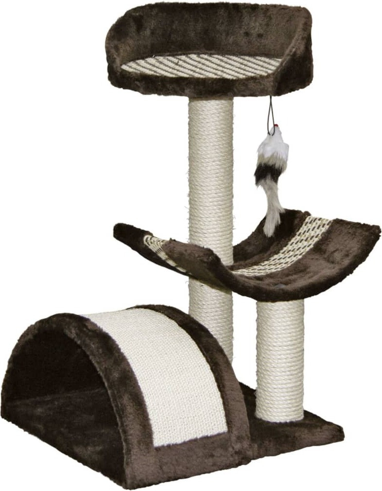 Kerbl Kratzboom Safari kattenboom, bruin, 60 cm, inclusief speeltje