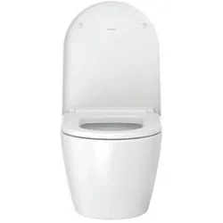 Duravit, WC Deckel, WWC ME by Starck COMPACT RIMLESS tief, 370x480mm weiss