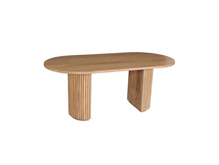 Mid.you Esstisch, Natur, Holz, Mangoholz, massiv, rechteckig, 90x73x180 cm, Esszimmer, Tische, Esstische