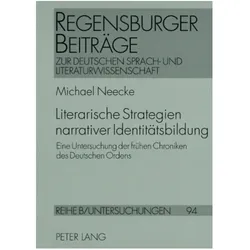 Literarische Strategien narrativer Identitätsbildung, Fachbücher von Michael Neecke