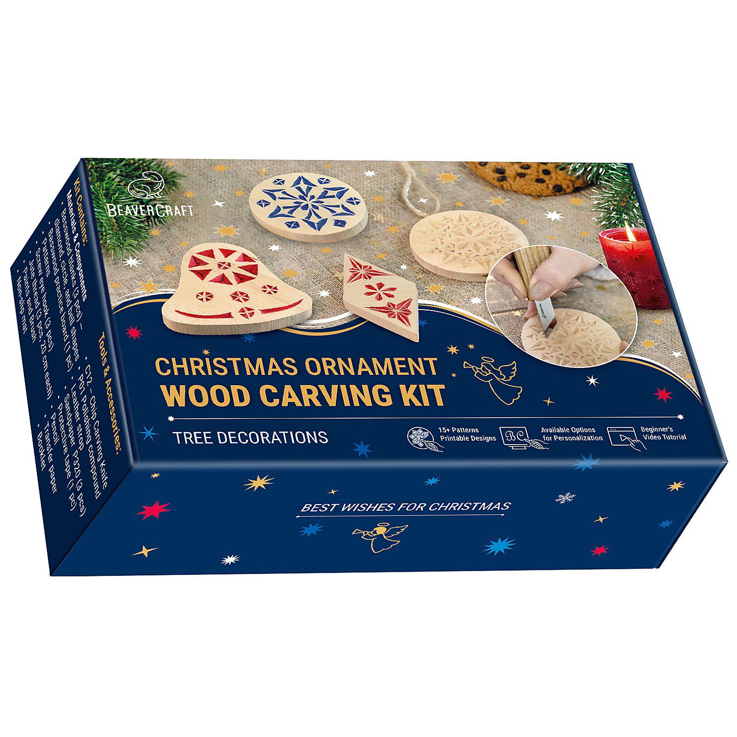 Schnitz-Set "Ornamente"