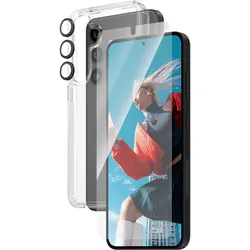 PanzerGlass Bundle Ultra Wide FIt Glass + Case + Lens (Samsung Galaxy S24), Smartphone Schutzfolie, Transparent