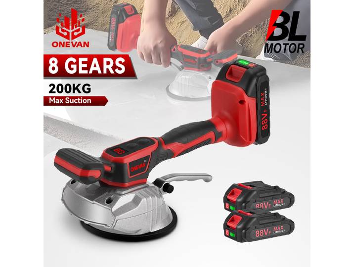Machine à carrelage sans fil 3500W, 8 vitesses, vibrateur, ventouse, nivellement automatique du sol, outil électrique pour batterie 21V 18V