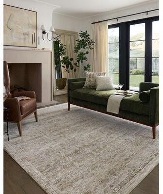 Alexander Home Tamara Floral & Botanical Shabby Chic Area Rug