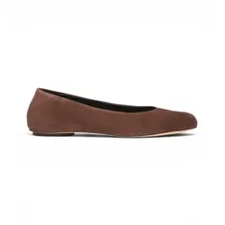 Weekend Max Mara für Damen. 2625526054600 Ballerinas aus braunem Wkatodisuede-Leder (38), Wohnung, Spaltleder, Keine, Lässig, Klassisch