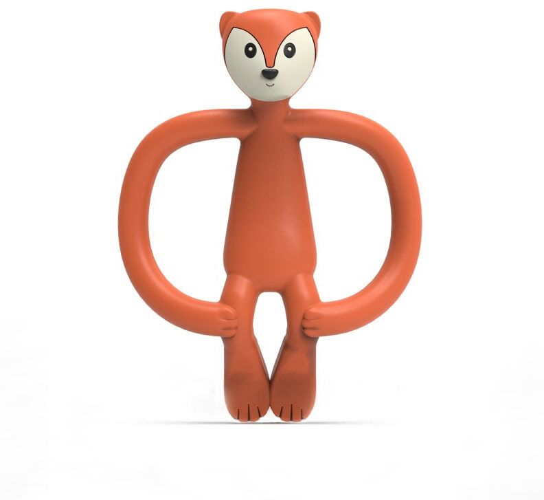 Matchstick Monkey Animal Collection brosse à dents avec anneau à mordiller Fox 1 pcs
