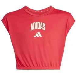 ADIDAS Kinder Shirt SEASONALS COLLEGIATE TYPOGRAPHY, Größe 152 in Rot Rot
