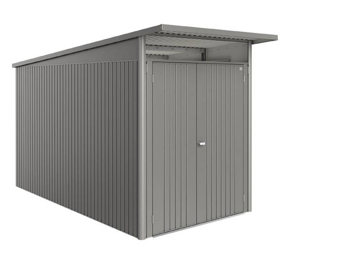 Biohort Gartenhaus AvantGarde ECO A4 Doppeltüre Quarzgrau