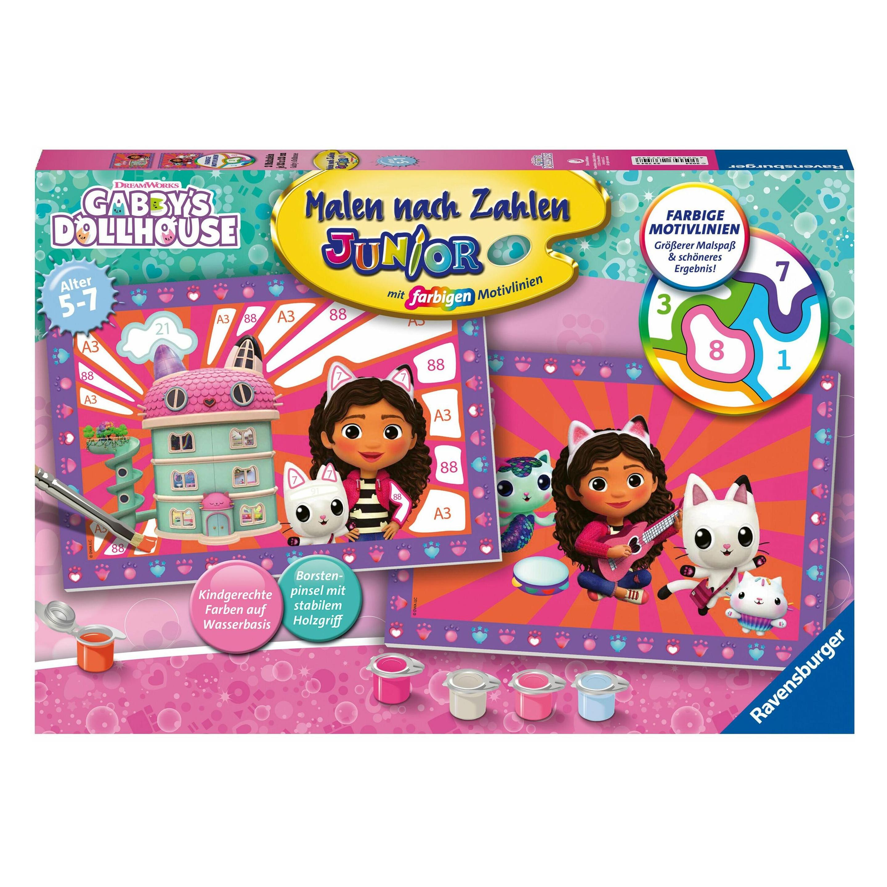 Ravensburger Malen nach Zahlen 23754 - Gabby's Dollhouse - Kinder 5 - 7 Jahre (23754)