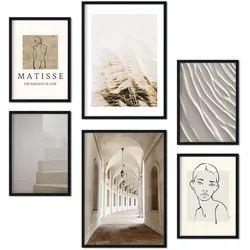 POSTER Set Mit 6 Matisse A3 & A4 Rahmenlos