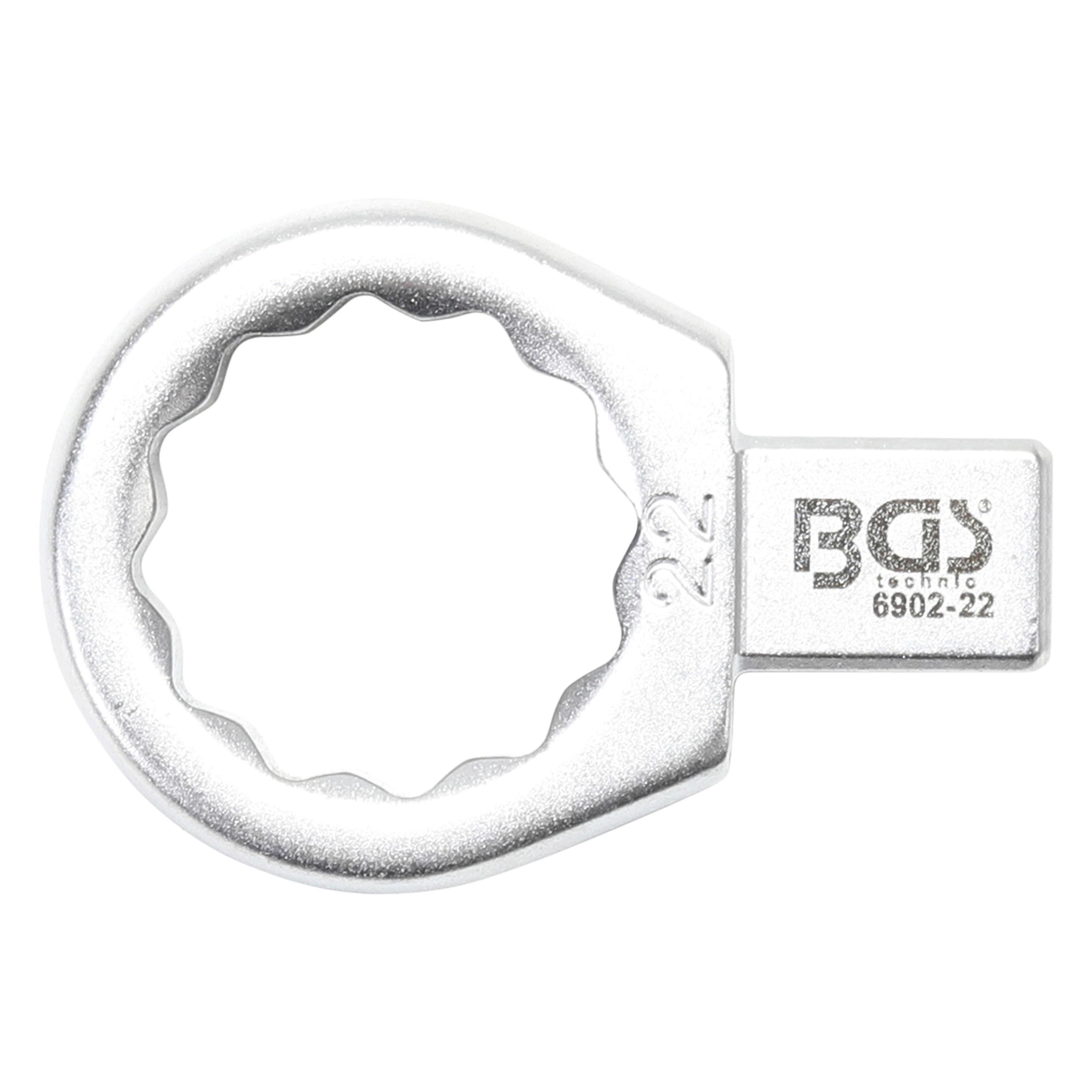 BGS Einsteck-Ringschlüssel 22 mm Aufnahme 9 x 12 mm (22 mm) (6902-22)