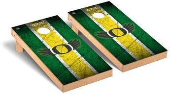 Skip's Garage Oregon Ducks Vintage Cornhole Board Set