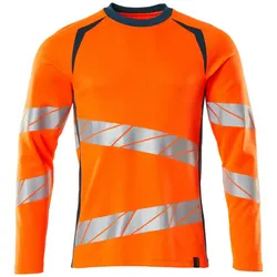 Warnschutz Langarmshirt "ACCELERATE SAFE" UV-Schutz - L - orange/dunkelpetroleum