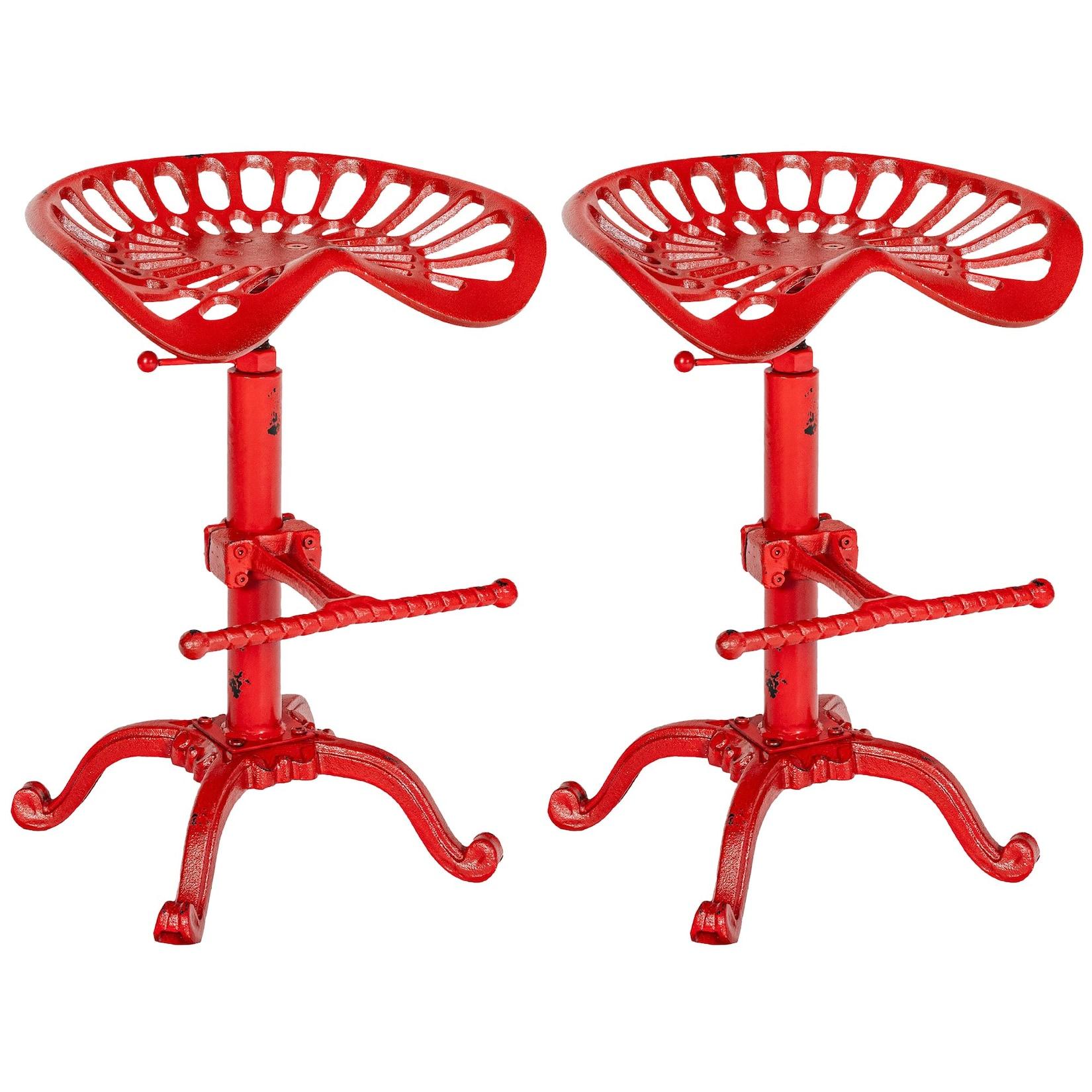 CLP 2er Set Barhocker Butch - Farbe: rot