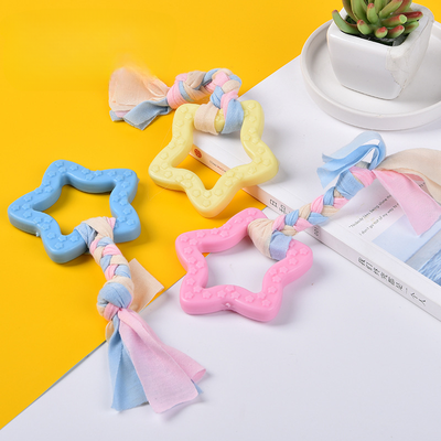 Fusion Finds Durable Rubber Dog Toothbrush Bone For Aggressive Chewers Dental Care Toy star 2