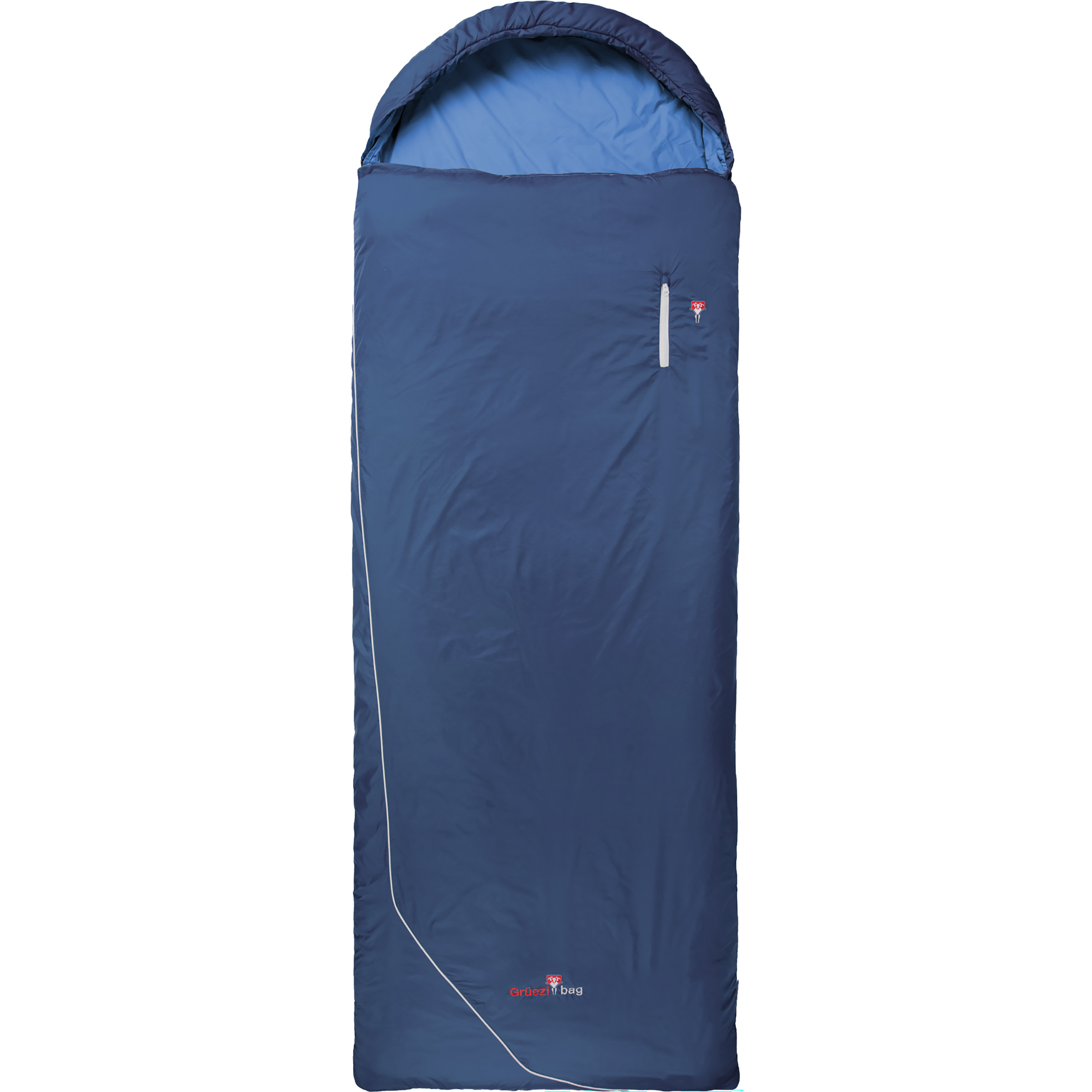 Grüezi Bag Biopod Wolle Camp Cotton Comfort Schlafsack Kunstfaserschlafsäcke blau Größe max. 190cm Camping Wasserabweisend
