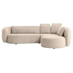 MAISON Ecksofa Fontana Stoff Beige Natur
