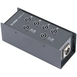 Sommer cable Speaker System , NL8MPR IN + LoopOUT/NL4MP 4xTeilbelegung, 2 x Vollbelegung; NEUTRIK®