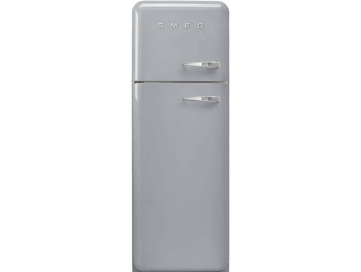 Smeg Kühl-Gefrier-Kombination, Silberfarben, Metall, 1 Schublade(n),3 Schublade(n) Schubladen, C, 60x172x72.8 cm, Made in Italy, Abtauautomatik, LED-Innenbeleuchtung, elektronische Temperaturregelung, No-Frost, Warneinrichtung bei Temperaturanstieg, Kälteakku, Urlaubsschaltung, Küchen, Küchenelektrogeräte, Kühl- & Gefrierschränke, Kühl- und Gefrierkombinationen