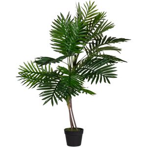 meet-powered-by-PAPERFLOW Kunstpflanze Palme, Kunstpalme im Topf, mit Palmenwedeln, Höhe 115 cm
