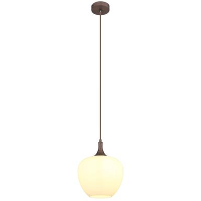 GLOBO LIGHTING Hängeleuchte "MAXY", kaffeefarben, 1 Stk., Leuchten, Hängelampe/Pendelleuchte/Glas opal/kaffeefarben/Wohnzimmer, Hängeleuchte