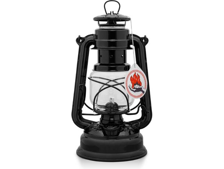 Feuerhand Stormlantaarn / Olielamp 276 Zwart Hoogglans