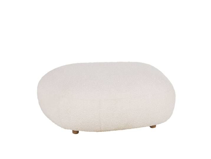 Pouf bouclettes beiges