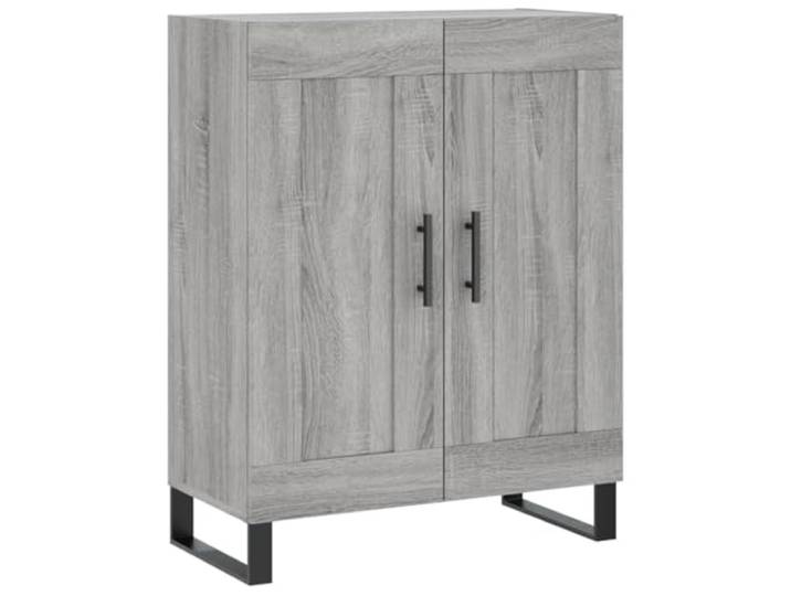 Sideboard Grau Sonoma 69,5x34x90 cm Holzwerkstoff Grau Sonoma, Holzwerkstoff, glatte Oberfläche, fest und stabil, feuchtigkeitsbeständig, viel Stauraum, Oberplatte für Deko,