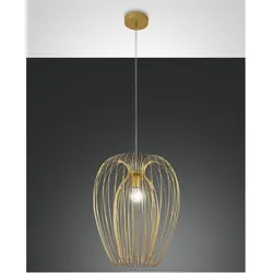 Fabas Luce, Pendelleuchte, Pendelleuchte Camp E27 Ø400mm Gold (E27)