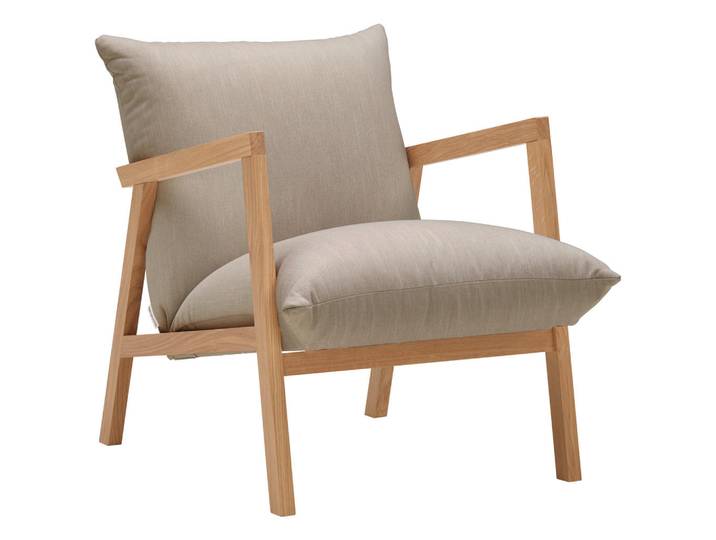 Carryhome Sessel, Hellbraun, Holz, Eiche, massiv, 65x80x85 cm, Wohnzimmer, Sessel, Sonstige Sessel