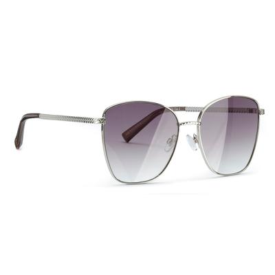 Sonnenbrille LASCANA, Damen, silber (silberfarben), Sonnenbrillen Sonnenbrille, modische Sonnenbrille mit großen Gläsern, Damenbrille, Sonnenschutz