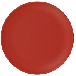 MONOUSO - Wiederverwendbare Plastikteller PP-MF Rot Ø23,5cm (6 Stück)