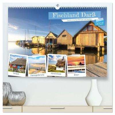 Fischland Darß, Land zwischen Ostsee und Bodden (hochwertiger Premium Wandkalender 2027 DIN A2 quer), Kunstdruck in Hochglanz
