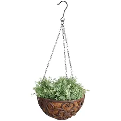 Esschert Design, Blumentopf, Hanging Basket Gusseisen 30cm (30 x 30 x 15 cm)