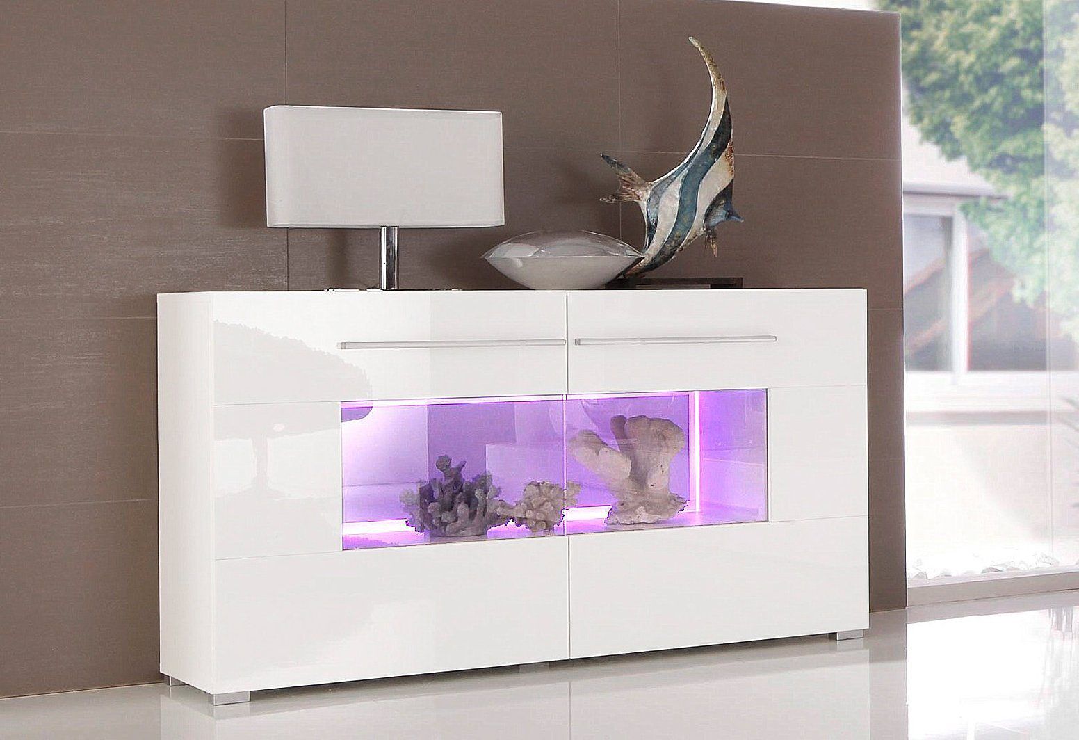 Sideboard HÖLTKEMEYER "Aqua", weiß (weiß, weiß), Sideboards, Sideboard, Breite 120 cm