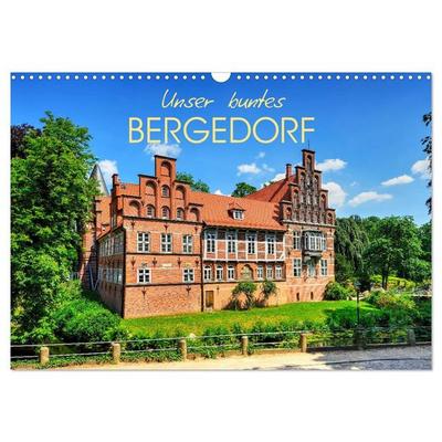 Unser buntes Bergedorf (Wandkalender 2027 DIN A3 quer), CALVENDO Monatskalender