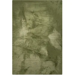 benuta Nest - Kunstfell-Teppich Dave Grün 160x230 cm