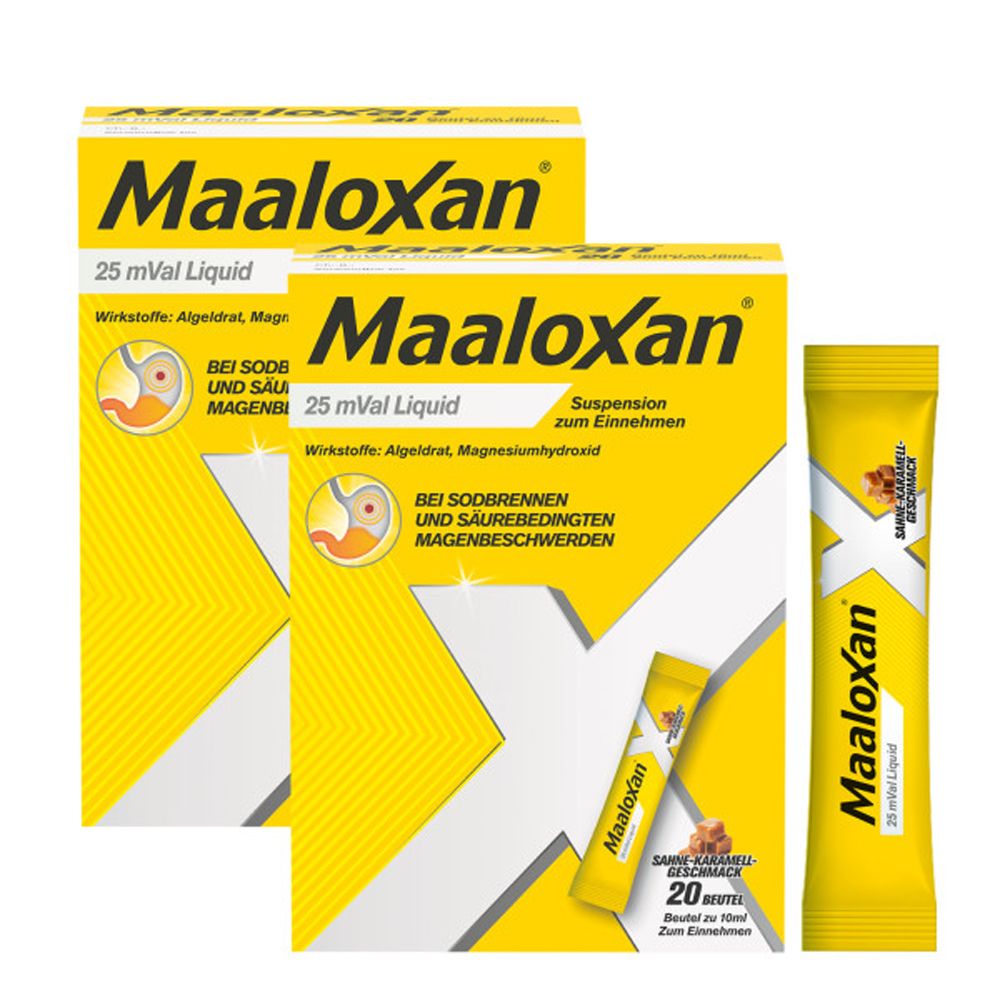Maaloxan 25 mVal Liquid Doppelpack 2x20x10 ml Suspension