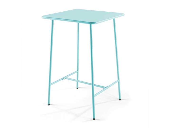 Oviala - Table haute extérieure mange-debout 70x70x105 cm en métal