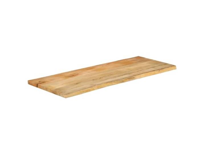 GKHPYURE Tischplatte 140 x 60 x 2,5 cm lebende Kanten aus massivem Massives Mangoholz, Finish und 2 seitliche Kanten, glatte Oberfläche, für den privaten und gewerblichen Gebrauch