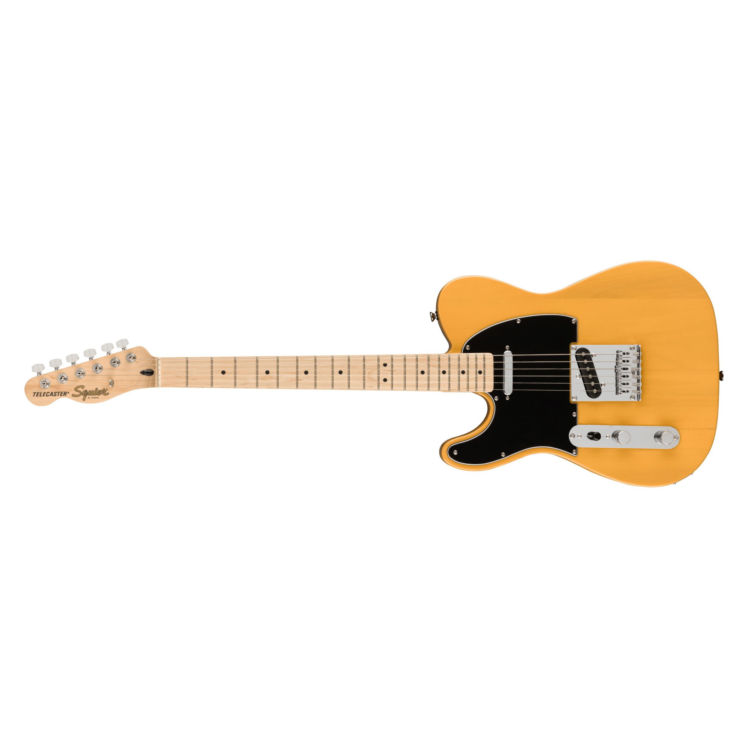 Squier Affinity Series Telecaster LH Butterscotch Blonde MN linkshandige elektrische gitaar (E-Gitarre, Maple) (037-8213-550)