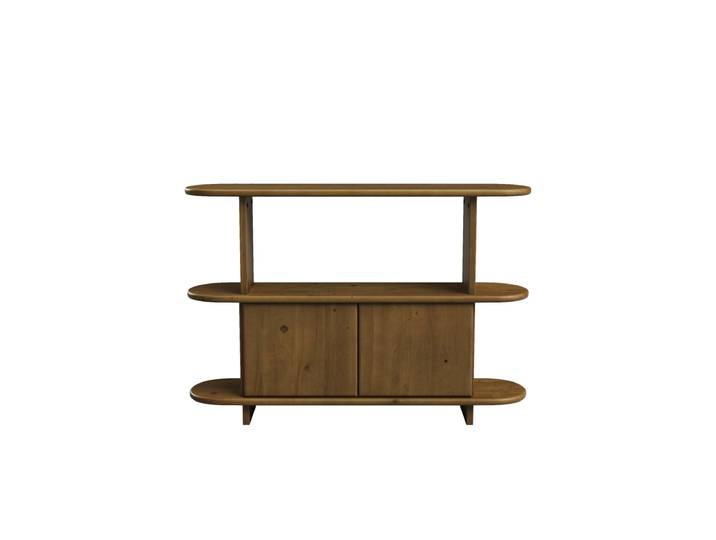 Buffet en sapin marron 120 cm
